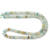 Amazonite, Mix, Natural, Heishi Bicone, One 3x6mm Strand