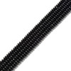 Stone, Black, Dyed, Heishi Bicone, One 3x6mm Strand