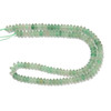 Strawberry Quartz, Green, Natural, Heishi Bicone, One 3x6mm Strand
