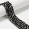 Larvikite, Natural, Heishi Bicone, One 3x6mm Strand