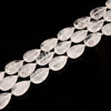 Crystal Quartz, Natural, Smooth, Teardrop , One 13x18mm Strand