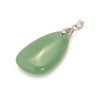 Aventurine, Quartz, Green, Natural, Drop, One Pendant, 30x18mm