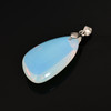 Glass, Opalite, Drop, One Pendant, 30x18mm