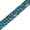 Apatite, Neon, Natural, Smooth Rice Beads, One 5x8mm Strand