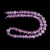8mm Selenite, Purple, Dyed, Smooth Round