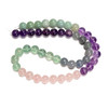 8mm Mix, Amazonite, Amethyst, Rose Quartz, Fluorite, Aventurine, Smooth Round