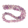 Lepidolite, Natural, Puffy Heart, One 10mm Strand