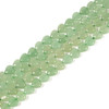 Aventurine, Green, Natural, Puffy Heart, One 10mm Strand