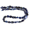 Sodalite, Natural, Smooth, Nuggets, Varied Sizes, One 8-10mm Strand