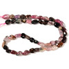 Tourmaline, Mix, Natural, Smooth, Nuggets, Varied Sizes, One 8-10mm Strand