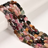 Tourmaline, Mix, Natural, Smooth, Nuggets, Varied Sizes, One 8-10mm Strand