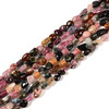Tourmaline, Mix, Natural, Smooth, Nuggets, Varied Sizes, One 8-10mm Strand