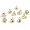 Beading Ends, 4mm, Copper, 14K Gold Plated, 10 PCS