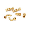 Snap Clasp, 5x20mm, 18 Karat Gold Plated Copper, 2 PCS