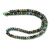 African Turquoise, Jasper, Dyed, Smooth Rondelle, One 6x4mm Strand