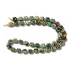 African Turquoise, Jasper, Dyed, Fancy Faceted Cube Beads, One 6mm Strand