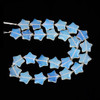 Opalite, Glass, Smooth, Stars, One 15mm Strand