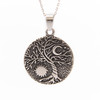 Celestial Tree Pendant, Stainless Steel, 30mm
