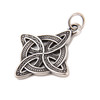 Celtic Knot Pendant, Stainless Steel, 34x39mm