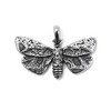 Moth Pendant, Stainless Steel, 29x48mm
