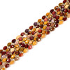 Mookaite Jasper, Natural, Faceted Rice Beads, One 8x6mm Strand