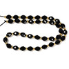 Onyx, Black, Dyed, Faceted Rice Beads, One 6x8mm Strand
