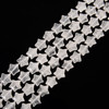 Crystal Quartz, Clear, Natural, Smooth, Stars, One 15mm Strand
