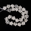 Crystal Quartz, Clear, Natural, Smooth, Stars, One 15mm Strand