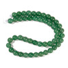 Aventurine, Green, Natural, Smooth Round, 8mm with 2mm Hole, One Strand