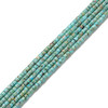 Turquoise, Chinese, Stabilized, Heishi, One 2x4mm Strand