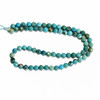 Turquoise, Chinese, Stabilized, Faceted Round, One 5mm Strand