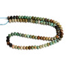 Turquoise, Chinese, Stabilized, Faceted Rondelle, One 6x4mm Strand