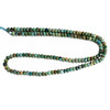 Turquoise, Chinese, Stabilized, Faceted Rondelle, One 4x3mm Strand