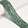 Turquoise, Chinese, Stabilized, Smooth Rondelle, One 4x2mm Strand