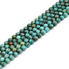Turquoise, Chinese, Stabilized, Smooth Round, One 8mm Strand