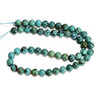 Turquoise, Chinese, Stabilized, Smooth Round, One 8mm Strand