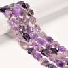 Amethyst, Natural, Smooth, Stars, One 15mm Strand