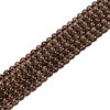 Smoky Quartz, Heated, Higher Grade, Smooth Round in sizes 6mm