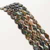 Abalone, Shell, Drop, One 14x10mm Strand