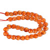 Carnelian, Heated, Puffy Heart, One 10mm Strand