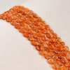 Carnelian, Heated, Puffy Heart, One 10mm Strand