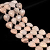 Aventurine, Pink, Natural, Puffy Heart, One 20mm Strand