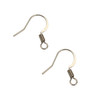 Ear Wires, 16mm, 24 gauge, Silver Plated over Copper, 100 PCS