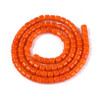 Glass Column, Opaque Orange, One 4mm Strand, 14~15 inches