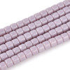 Glass Column, Opaque Lavender, One 4mm Strand, 14~15 inches