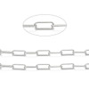 Stainless Steel Chain, 14x6mm, Paperclip, 3.3 ft.
