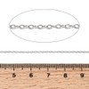 Stainless Steel Chain, 1.5x1mm, Flat Oval, 16 ft.