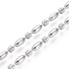 Stainless Steel Chain, 5x2.5mm, Oval & Ball, 6.5 ft.