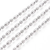 Stainless Steel Chain, 5x2.5mm, Oval & Ball, 6.5 ft.