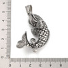 Carp Fish Pendant, Stainless Steel, 45x33x20mm